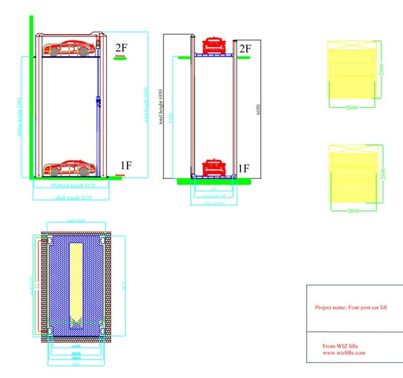 Four Post Car Lift Installation Case In Europe - Wizlifts