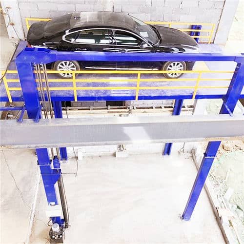 two floors car lift platform