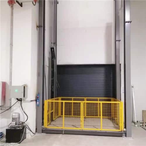 warehouse floor goods lift